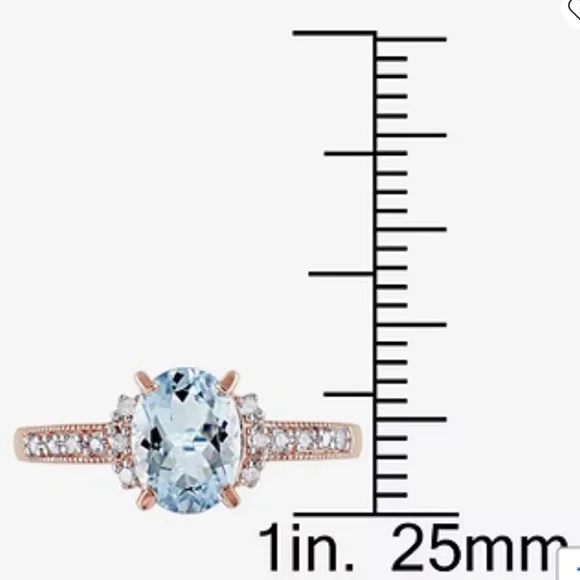 Aquamarine engagement ring